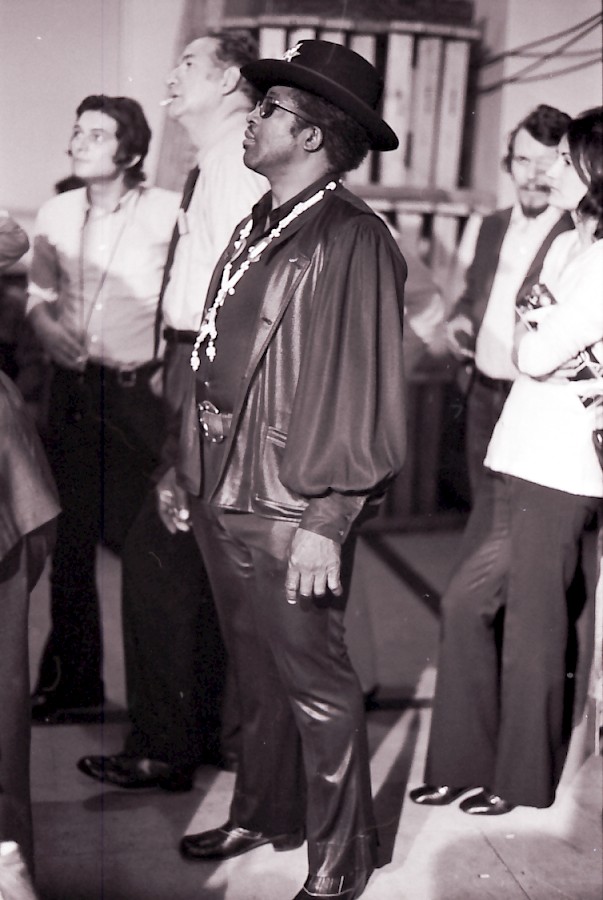 Bo Diddley waiting backstage