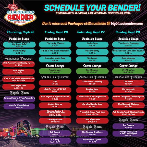Bender Schedule
